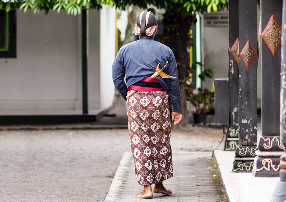 Servant of the royal palace in Keraton Jogjakarta